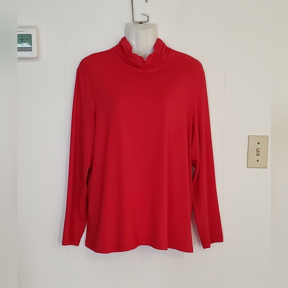 Susan Graver Turtleneck Top Size 1X - Picture 1 of 6